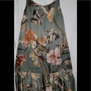 OFF-White Floral Silk dress